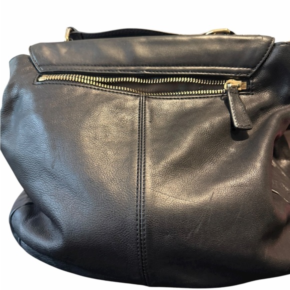 J. Crew Elegant Black Leather Handbag - Picture 3 of 8